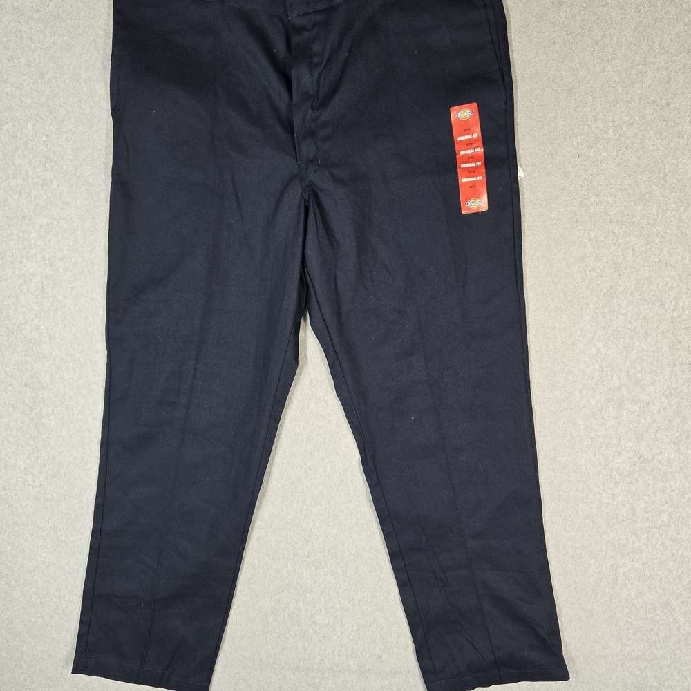 Dickies Men Pants 42X32 Navy Blue Dress Pants Twill 874 Work Pants Original NWT